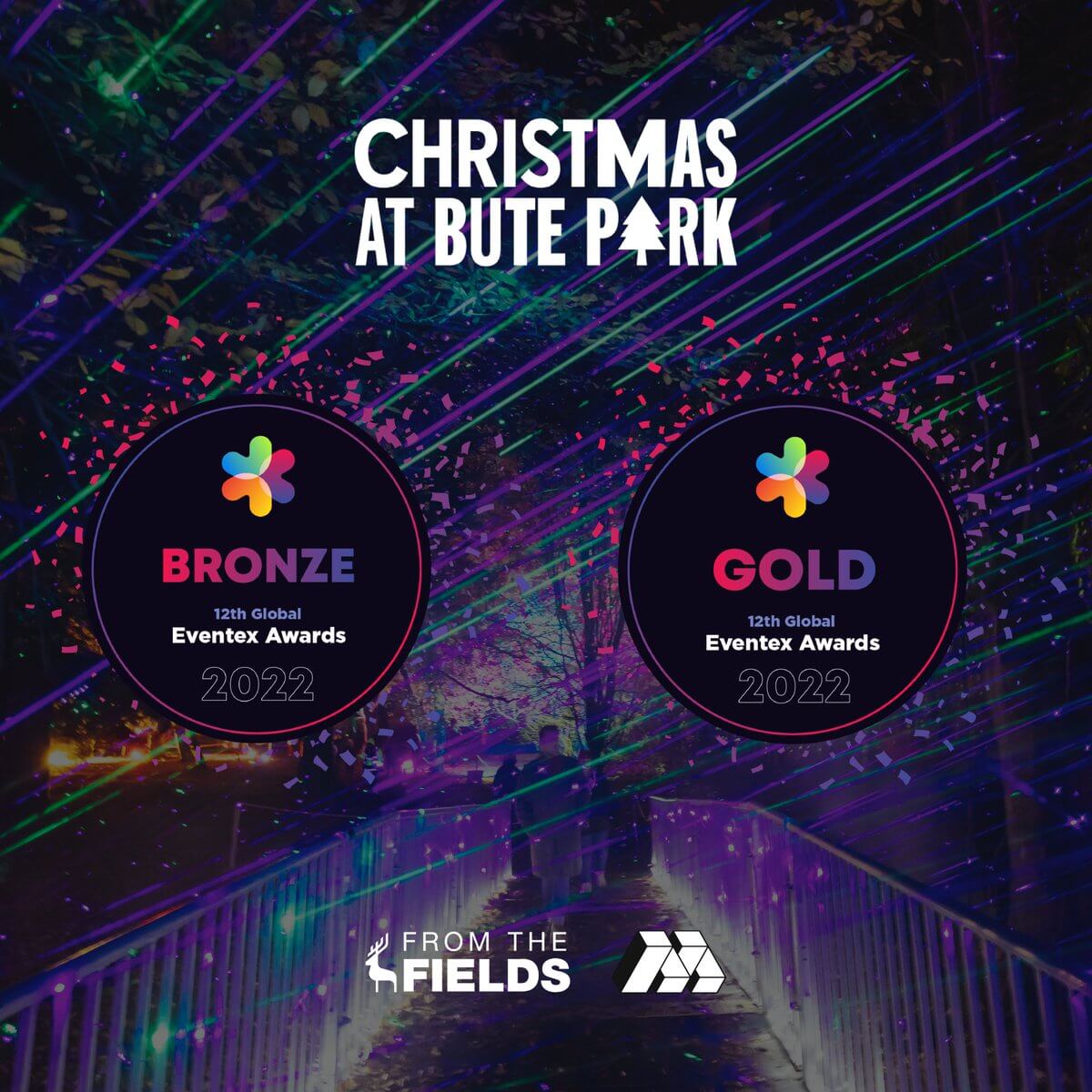 Christmas at Bute Park LANDs THREE AWARDS IN THE GLOBAL EVENTEX AWARDS 2022 From the Fields